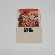 Fireball Island 1986 Vintage Original Card - "REROLL THE DIE" Replacement Card - $8.90
