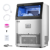 VEVOR Commercial Ice Maker Machine, 33lbs Bin, Digital Display, Self-Cle... - $342.99