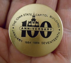 1984 Iowa State Capitol Building 100th Anniversary 1884 - 1984 ~ Des Moines ~ - £6.16 GBP