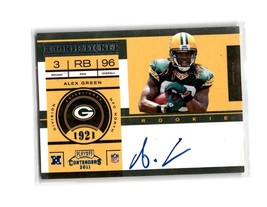 ALEX GREEN 2011 Panini Playoff Contenders Rookie Ticket Auto #207 Packers - £2.34 GBP