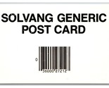 Generic Barcode Greetings Solvang California CA UNP Continental Postcard... - £2.68 GBP