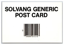 Generic Barcode Greetings Solvang California CA UNP Continental Postcard O21 - £2.63 GBP