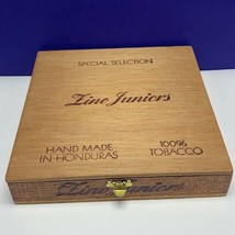 Cigar Box vintage vtg tobacco smoke pipe case Honduras fine juniors special 100% - £15.51 GBP