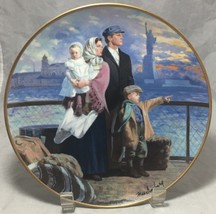 The Ellis Island Plate 8” By Max Ginsburg Gateway To America Franklin Mint - £7.87 GBP