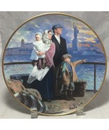 THE ELLIS ISLAND PLATE 8” BY MAX GINSBURG GATEWAY TO AMERICA FRANKLIN MINT - $9.85