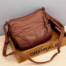 2022 Top Selling Women Messenger Bags Matching-all Leather Feeling PU Shoulder B - £19.88 GBP