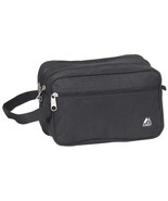Everest Dual Compartment Toiletry Travel Bag - Black - $254.94 MXN