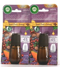 2 Ct Air Wick 0.67 Oz Essential Mist Sweet Fruit &amp; Nutmeg Fragrance Mist Refill - £17.37 GBP
