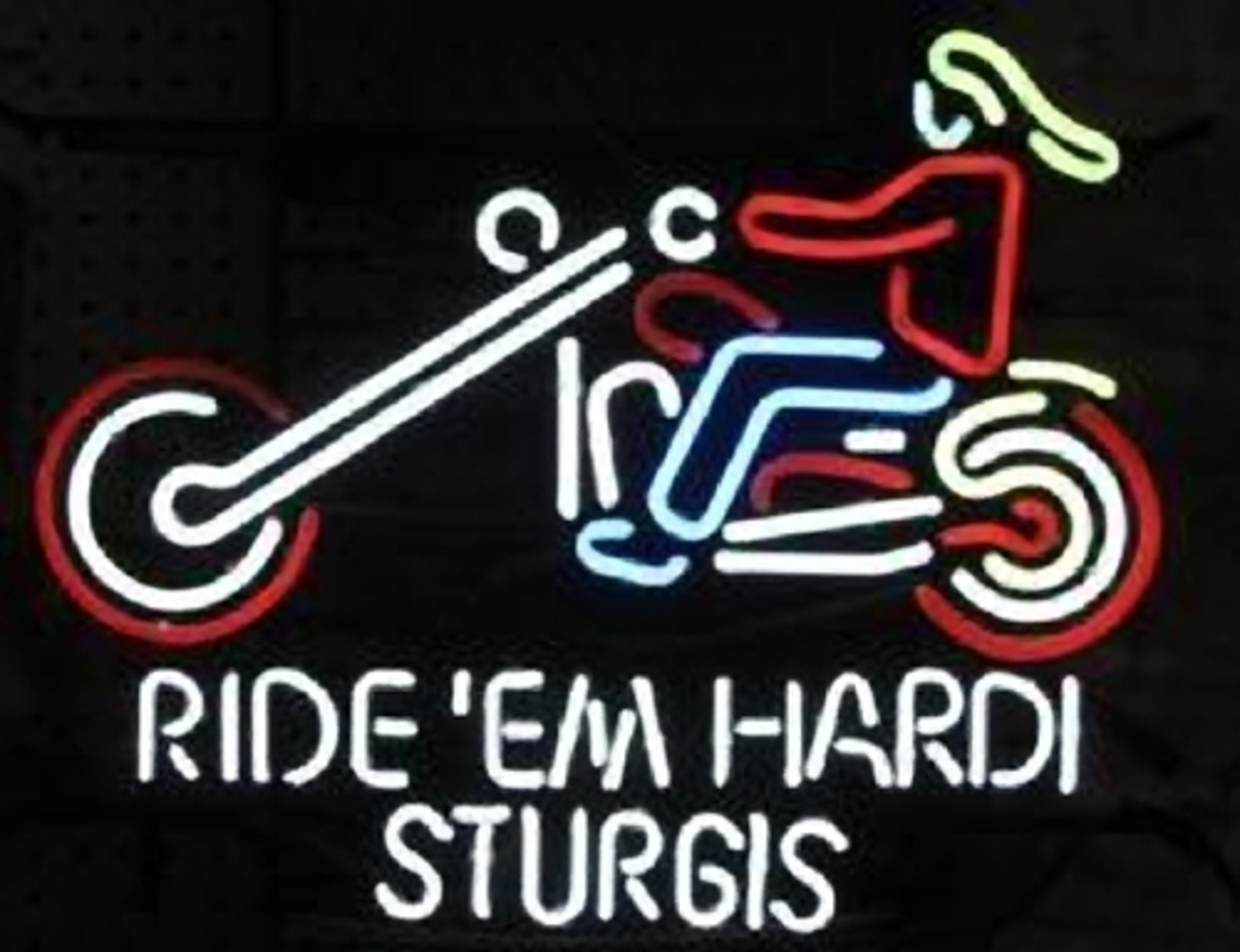 Primary image for Brand New Ride em' Hardi Sturgis Beer Bar Neon Light Sign 16"x14" [High Quality]