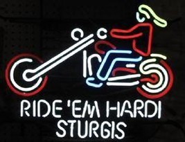 Brand New Ride em&#39; Hardi Sturgis Beer Bar Neon Light Sign 16&quot;x14&quot; [High ... - $139.00