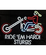 Brand New Ride em&#39; Hardi Sturgis Beer Bar Neon Light Sign 16&quot;x14&quot; [High ... - £109.38 GBP