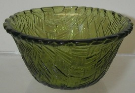 Indiana Green Glass WEAVETEX Replacement Chip &amp; Dip Bowl 4 1/2&quot;W x 2 1/4... - $12.50