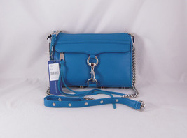 Rebecca Minkoff Mini Mac Clutch in Turquoise with Silver Hardware NWT - £127.39 GBP