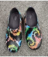 Crocs Clogs Women 8 Tie Dye Rainbow Neria Pro II Slip Resistant Non Marking - $24.99