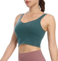 New Attitude Sports Bra with Padding, Womens Workout Tops, Graphite Gree... - $17.81