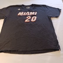 Adidas The Go-To Tee NBA Winslow # 20 Miami Heat Black T-Shirt Size 2XL image 2