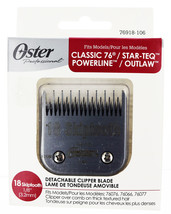 Oster Detachable Clipper Blade. 18 Skiptooth 1/8&quot;. Classic 76, Star-Teq,... - $72.22