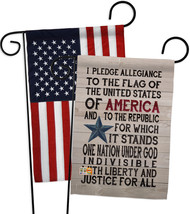 Pledge of Allegiance - Impressions Decorative USA - Applique Garden Flags Pack - - £24.66 GBP