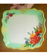 THE PIONEER WOMAN Square PLATE (or Platter) 10-1/2&quot; Scalloped WINTER BOU... - $27.87 CAD