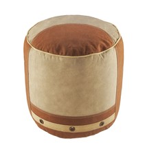 16" Tan 100% Cotton Ottoman - $3,175.75 MXN