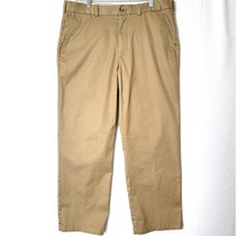 George Mens Pants Casual Khaki Tan Size 36x30 Straight Leg Workwear Classicore - $13.58