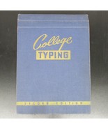 1947 College Typing 2nd Edition Stand Up Format Instruction Learn To Typ... - $17.57 CAD