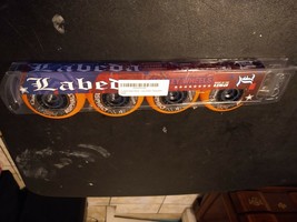 Labeda Asphalt Inline Roller Hockey Wheels 80mm Gripper Orange/Black-4 Pack - £38.77 GBP