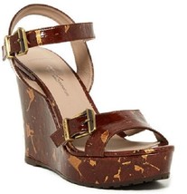 DONALD J PLINER kojo SIGNATURE Patent Cork Wedge Sandal sz 6.5 new $375 - $71.55