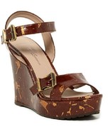 DONALD J PLINER kojo SIGNATURE Patent Cork Wedge Sandal sz 6.5 new $375 - £61.46 GBP