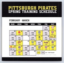 ⚾ Pittsburgh Pirates 2018 Spring Training Schedule 50 Years in Bradenton FL  - £2.36 GBP