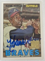 Hank Aaron Signed Autographed 2000 Topps Archives Baseball Card - Atlanta Braves - £78.65 GBP