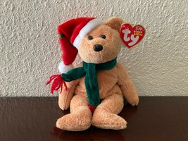 Retired *2003 Holiday Teddy* ~Ty Beanie Baby ~ 6&quot; Bear ~ Mint Tags! ~ Us... - £6.01 GBP