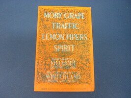 MOBY GRAPE TRAFFIC SPIRIT Fillmore Orginal Postcard Handbill Poster - £20.77 GBP