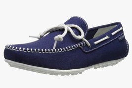 Cole Haan Men&#39;s Grant LTE Driver Slip-On Blue Canvas Cushioned Loafer Si... - £23.15 GBP