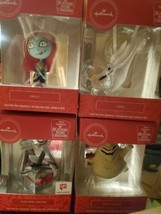 Set of 4 Hallmark Disney Nightmare Before Christmas Christmas Tree Ornaments - £39.56 GBP