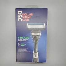 Dollar Shave Club Mens 6 Blade Cartridge Razor Handle + 2 Refill Cartridges - $10.69