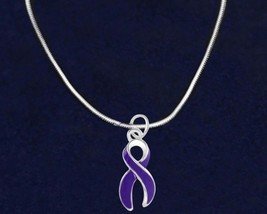 Large Purple Ribbon Necklace - $293.07 MXN+