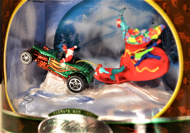 2001 Hot Wheels Holiday &quot;Snow&quot;- Santa&#39;s New Toy- 1932 &quot;DEUCE&quot; ROADSTER w/Sleigh - £15.18 GBP