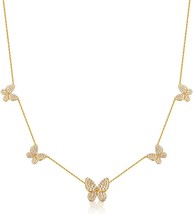 Butterfly Necklace Dainty Necklace - £20.87 GBP
