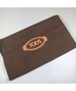 TODS Brown/Orange Drawstring Dust Bag 15&quot;x11.5&quot; for Handbags Shoes Bags - $12.35 CAD