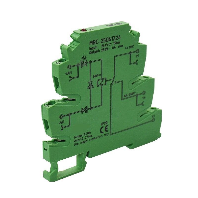 Ultra-thin Relay Module MRC-25D61Z24 PLC Output Amplifier Board 24VDC 25... - $8.83