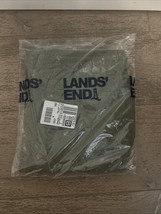 NWT Lands End pants olive green cotton deck pants Small Med drawstring 28W - $323.62 MXN