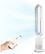 Simple Deluxe 43 Inch Bladeless Tower Fan with Remove Cooling Remote Til... - $2,181.91 MXN