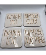 Rae Dunn Pumpkin Spice Coasters by Magenta Queen Set of 4 - $8.56