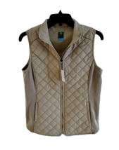 Mens Golf Vest Shirt Pro Tour Coolplay Cream Beige Size Small Full Zip S... - $27.71