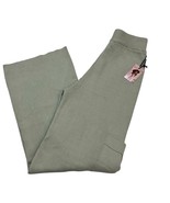 Sincerely Jules Pants Womens M Sage Green Sweater Knit Wide Leg Cargo Pu... - $635.80 MXN