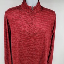 Tailorbyrd 1/4 Zip Golf Pullover Size L Red - £23.23 GBP