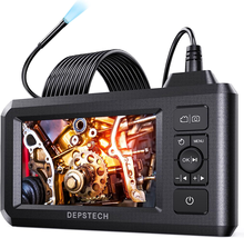 4.3 Inch LCD Screen IP67 Waterproof Snake Camera with 6 LED Lights, 16.5FT Semi- - £94.77 GBP