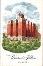 The Conrad Hilton Chicago Illinois Postcard Posted 1956 - £5.40 GBP