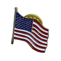 USA Flag Waving Pin Lapel Tie Tack Patriotic 4th of July - £6.26 GBP